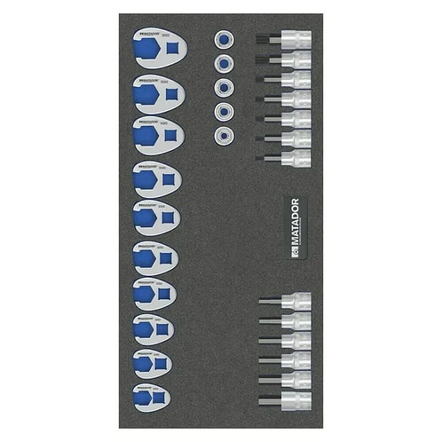 MAT 8164 3093 - Steckschlüsselsatz, 3/8'', 28-teilig
