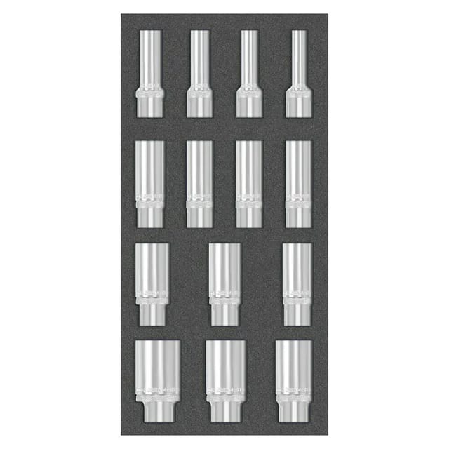 MAT 8164 4081 - Steckschlüsselsatz, 1/2'', 14-teilig