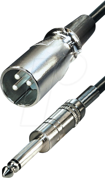 MATR A125L - Mikrofonkabel, XLR Stecker / 6,3 mm Klinkenstecker, 5 m