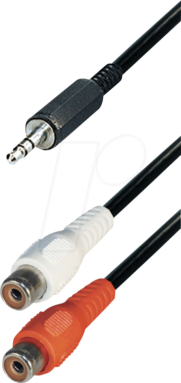 MATR A49K - 3,5 mm Stereo Klinken Stecker zu 2x Cinch Buchse, 0,2 m