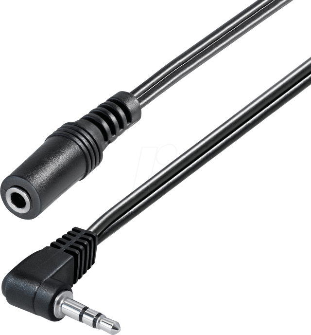 MATR A53-0,2WL - 90° 3,5 mm 3-Pin Stecker auf Buchse, 0,2 m