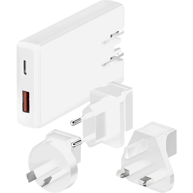 MATR MQ5 - USB-Ladegerät, 65 W, 1x USB-A, 1x USB-C, GaN, Wechselstecker