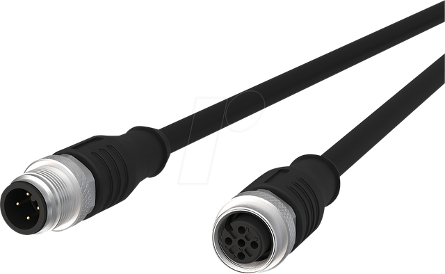 MC 142MFA12100 - Sensorleitung, M12, 4 pol, St > Ku, 10 m