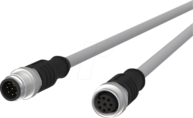 MC 142MKA12020 - Sensorleitung, M12, 8 pol, St > Ku, 2 m