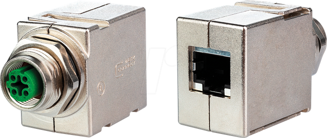MC MWN811A115 - Kupplung M12-RJ45, 4-polig, gerade