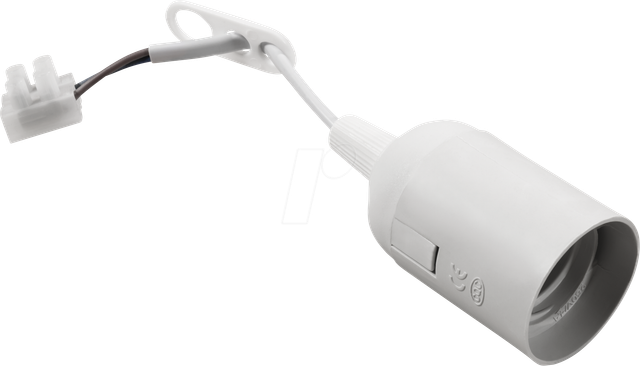 MCS-1453350 - Renovierfassung E27, weiß, 11cm Kabel