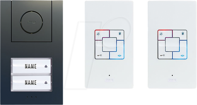 ME AD ALU 4020 A - Audio-Türsprechanlage Set, 2-Familienhaus, anthrazit