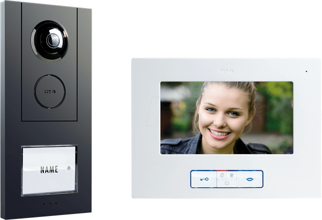 ME VD ALU 6710 A - Video-Türsprechanlage Set, anthrazit