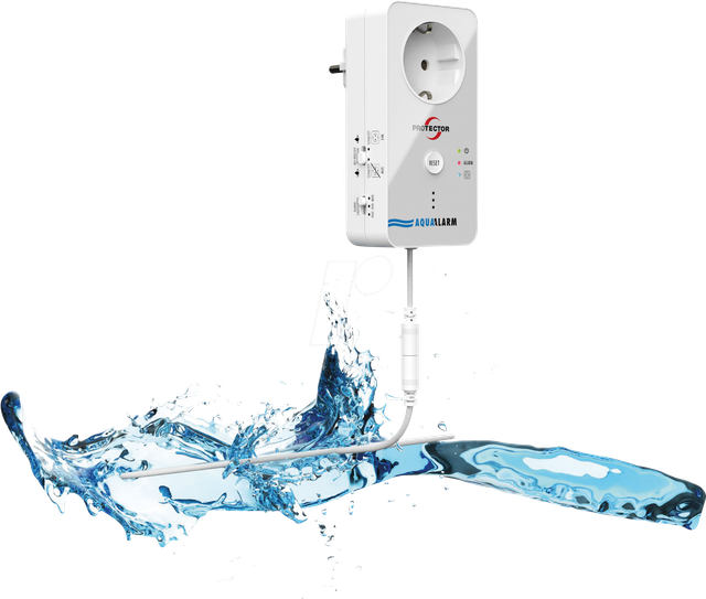 ME WA-6 - Wassermelder mit Steckdose, Detektor-Kabel