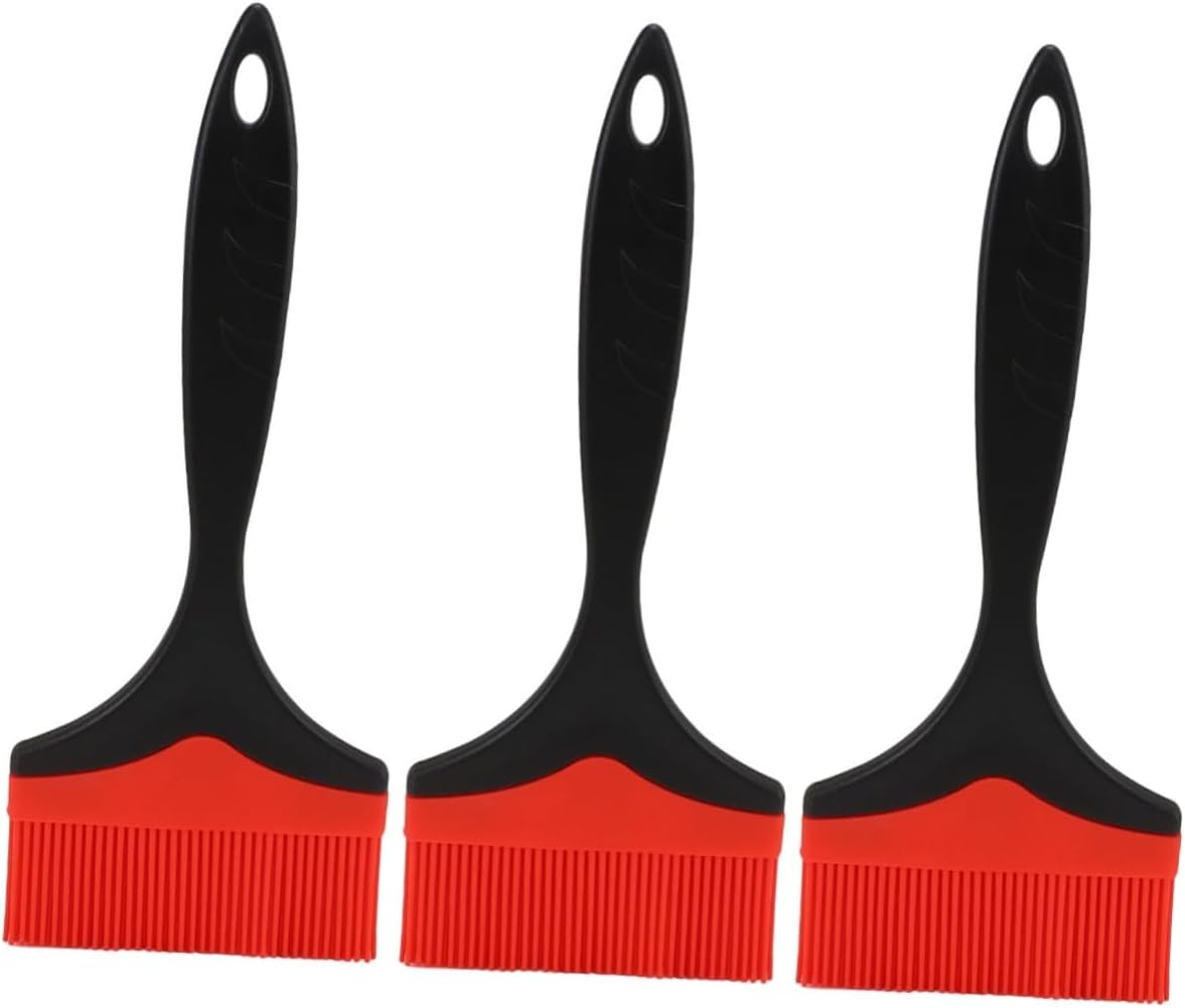 3-teiliges Grillbürsten-set: Kochbürste, Ölpinsel, Marinierpinsel, Stahlborstenbürste, Grillzubehör, Marinierpinsel Für Holzkohle- Und Kunststoffgrills