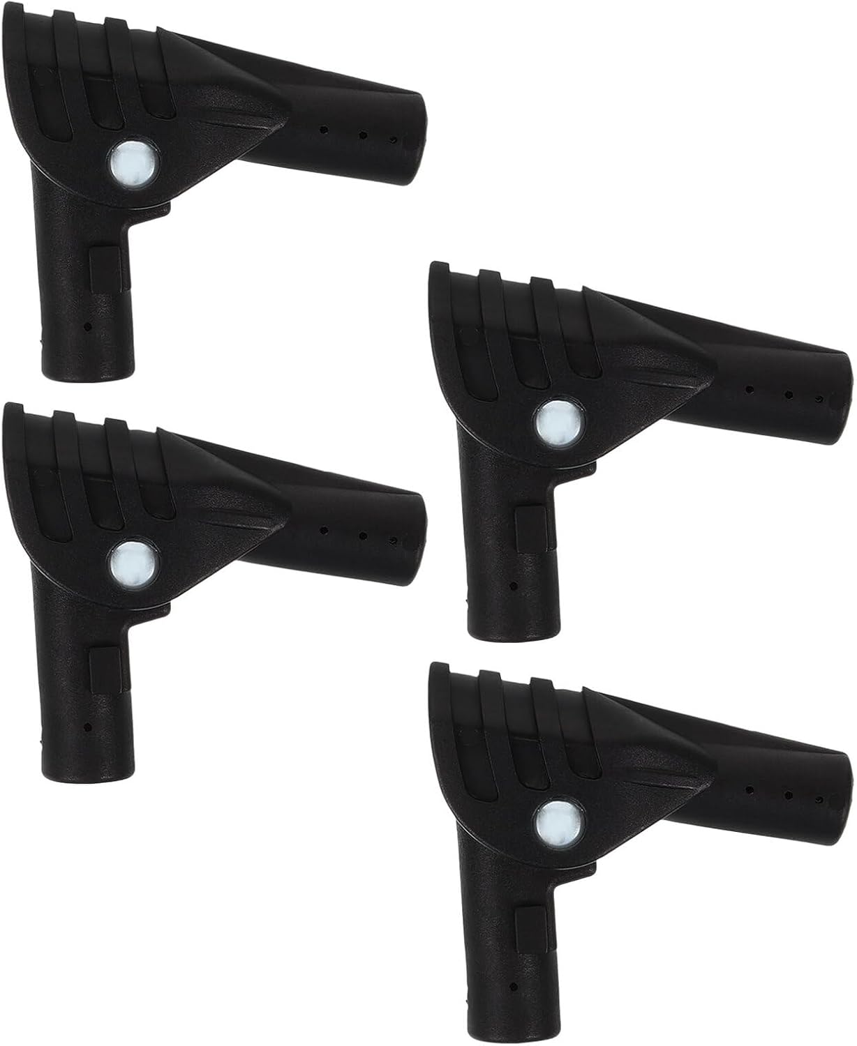 Schwarze Kunststoff-zeltstangenverbinder, 4 Stück 11 Mm Durchmesser, Für Pavillons Und Zelte, Campingzubehör Für Schnelle Reparaturen
