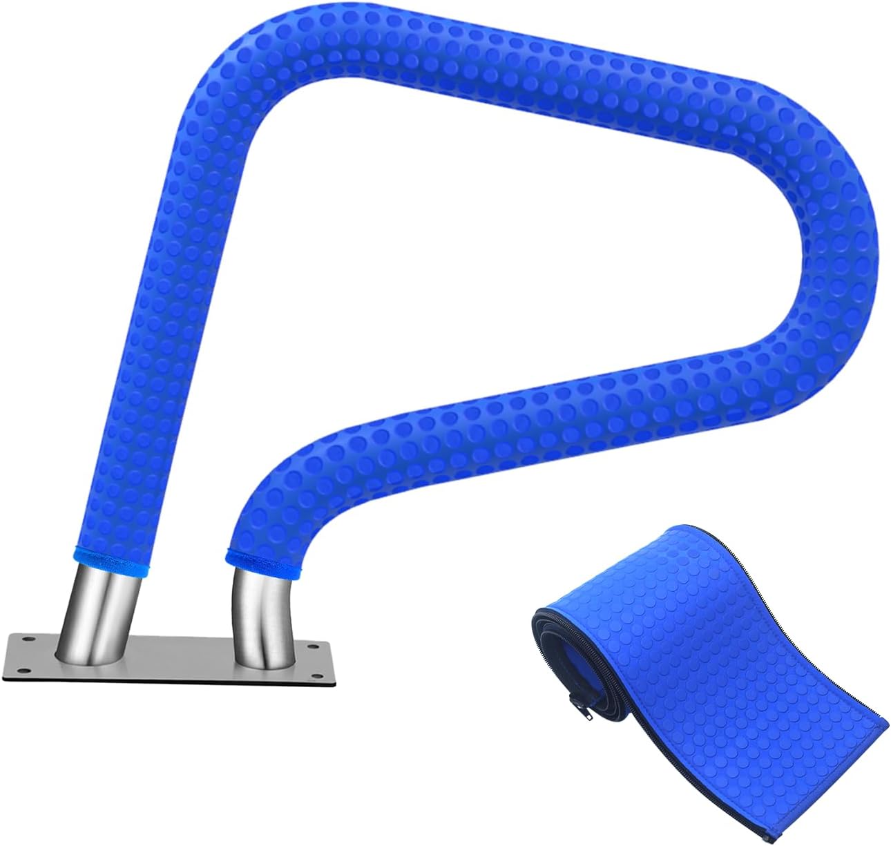Schwimmhandschuhe Mit Reißverschluss, 180 Cm, Rutschfest, Kühl Im Griff, Hitzebeständig, Blau.
