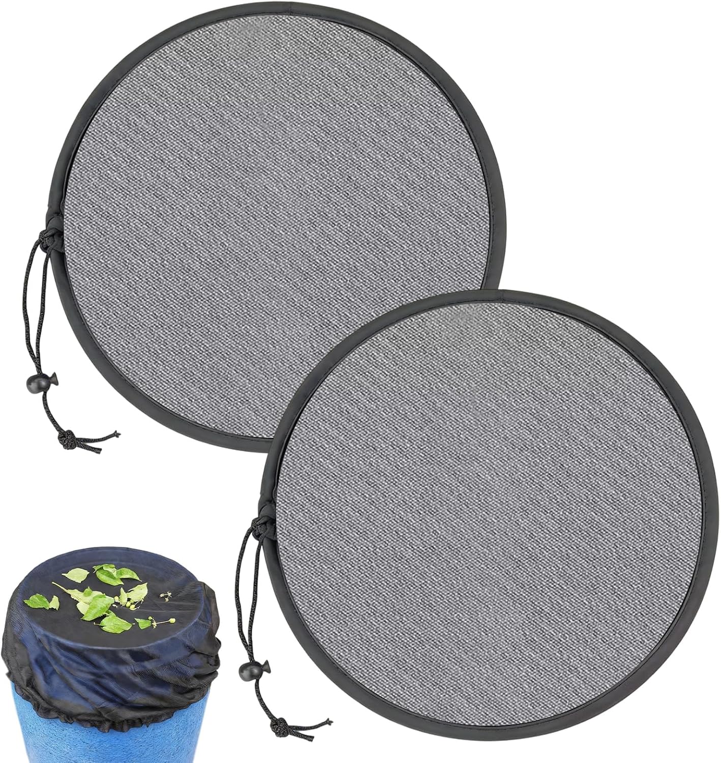 2-teiliges Wassersammelnetz, Moskitonetz Für Wassersammler, Regenwassertanknetz, Regenwasserfilter, Schutznetz Gegen Blätter Und Mückenlarven, 60 Cm