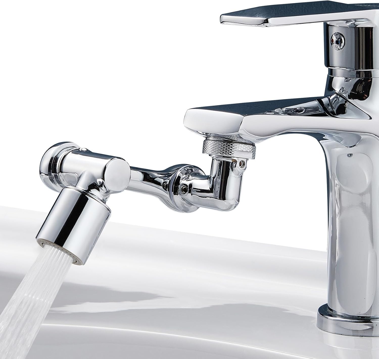 Multifunktionale, Um 1080° Drehbare Verlängerungsarmatur Messing-armaturverlängerung, Wassersparfunktion Mit Verstellbarem Adapter