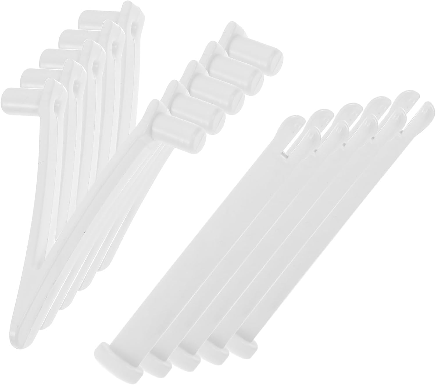 Set Mit 5 Kunststoff-v-clips Für Schwimmbecken, Campingzubehör, Geeignet Für Skimmernetze Und Poolreinigungsgriffe