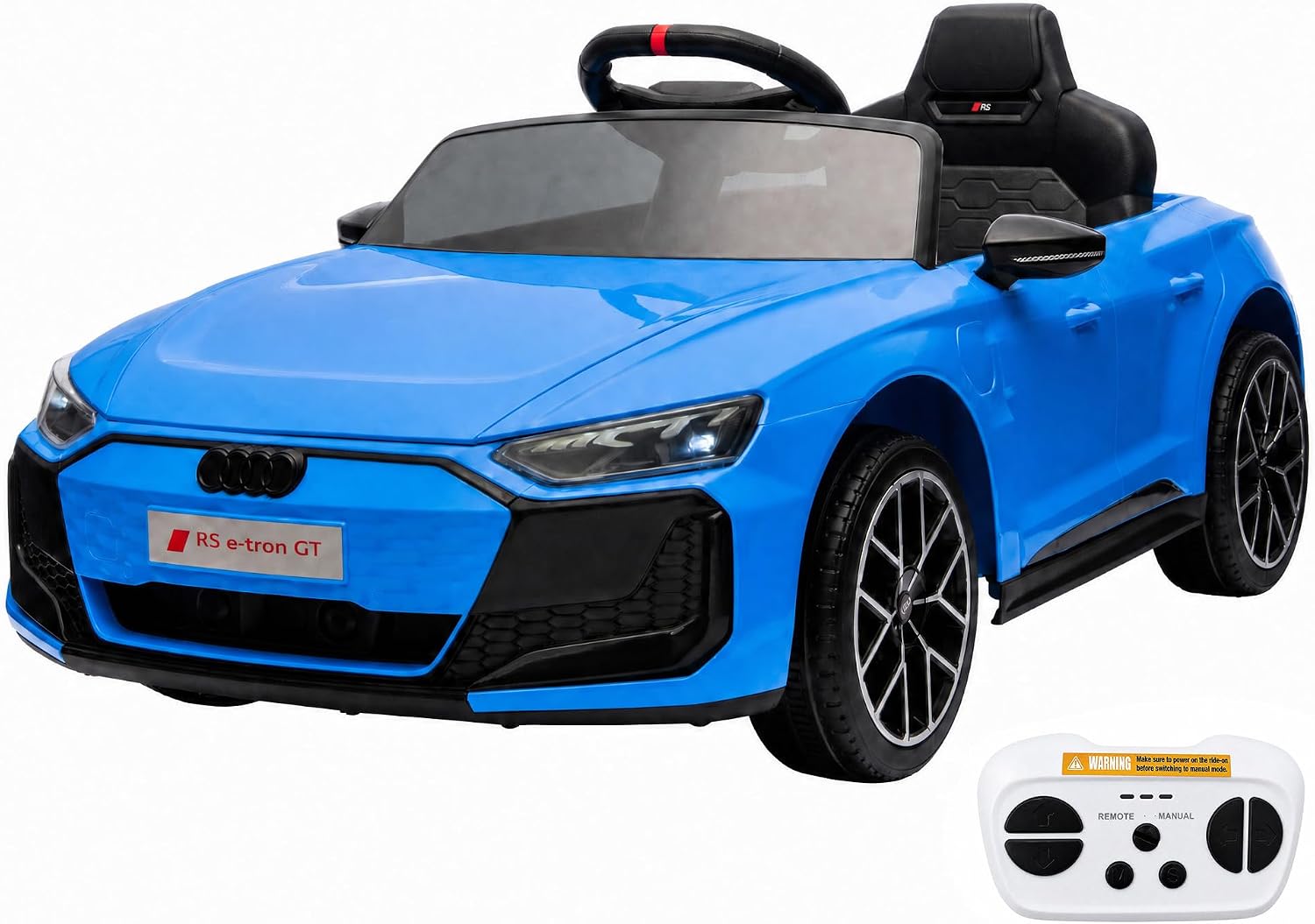 Garvee Kinder Elektroauto Audi Rs E-tron Gt, 12v Offiziell Lizenzierte Kinderfahrzeug Mit 2,4 Ghz Fernbedienung, Musik, Led, 3-6 Jahre,