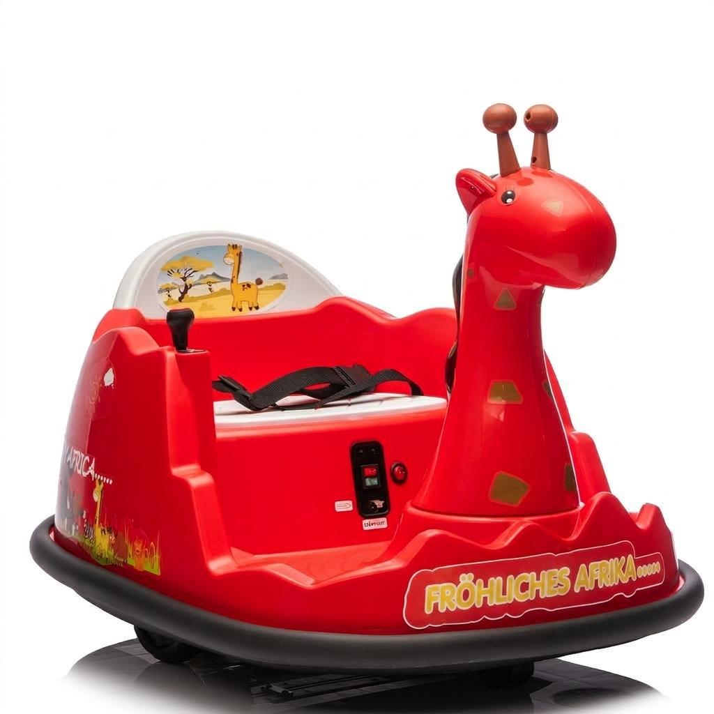 Garvee 6v Elektro-kinderauto Mit 360° Drehung, Eltern-fernbedienung & Led-musik – Stoßfester Bumper Car Für Kinder Von 3 Bis 6 Jahren, Max. 30 Kg, Rosa