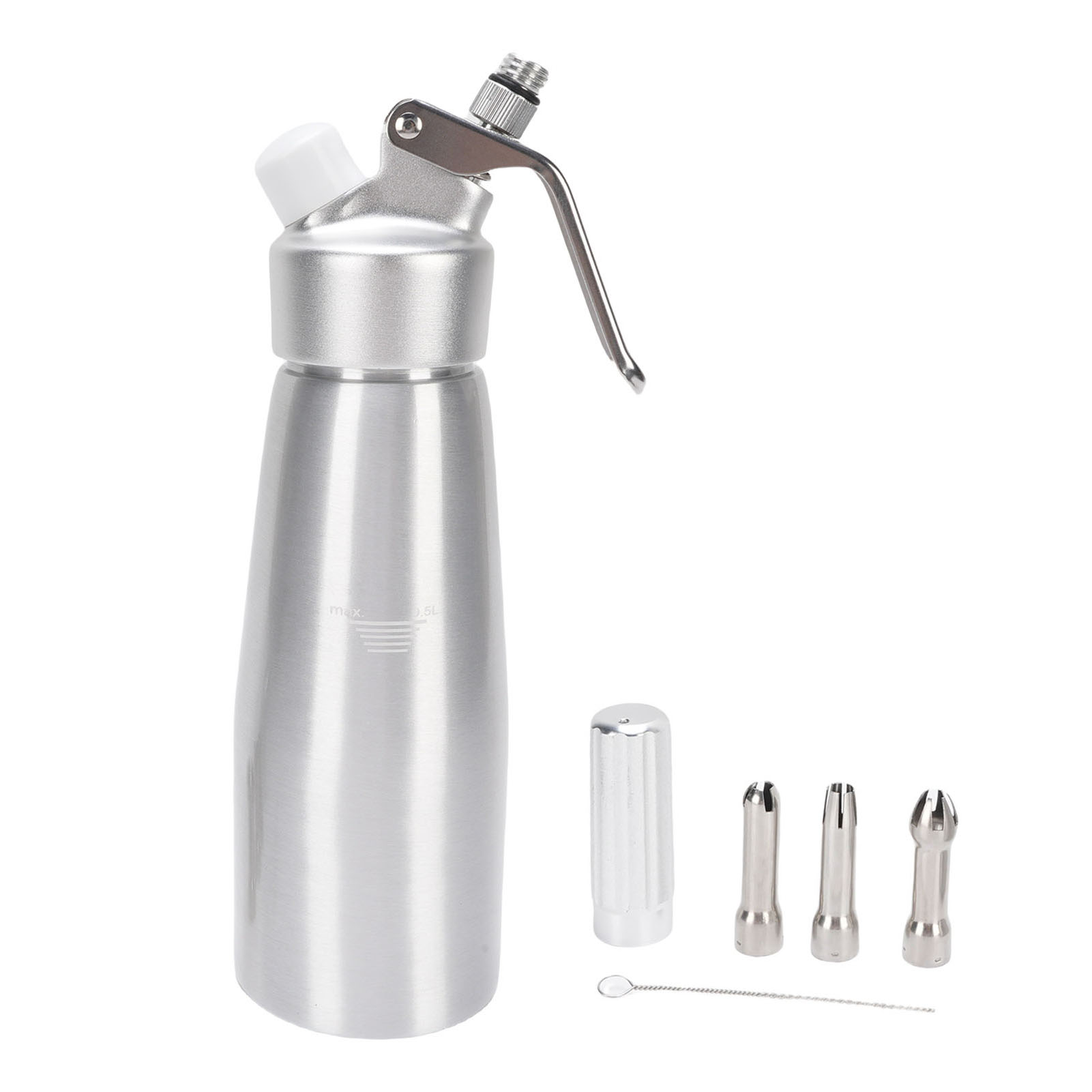 Professioneller 500-ml-sahnespender Aus Aluminium Mit 3 Düsen