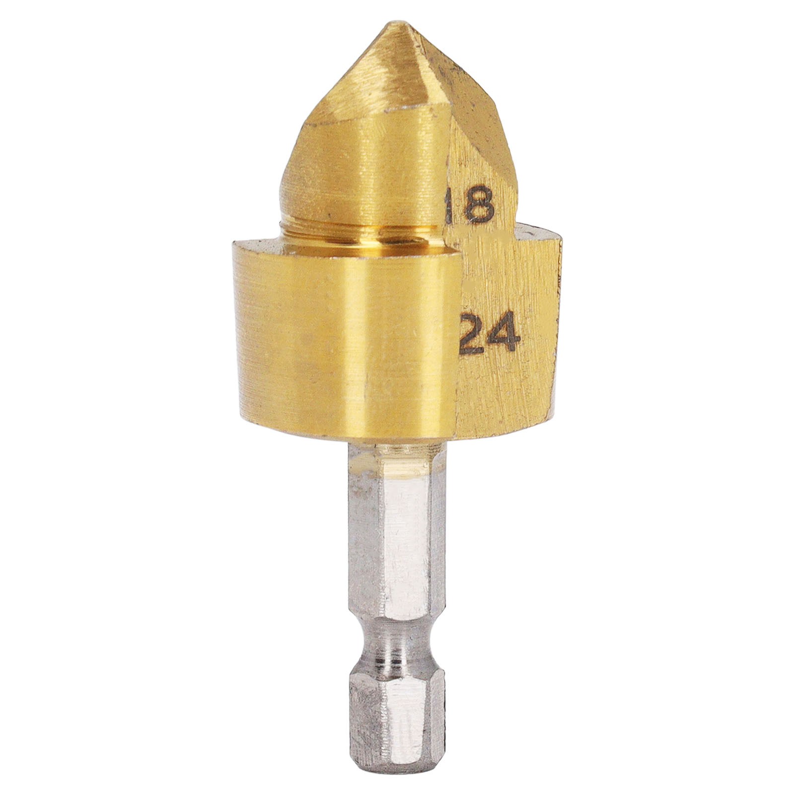 6,35 Mm (1/4 Zoll) Hss-senkbohrer Mit Sechskantschaft, 18–24 Mm Schneiddurchmesser, 90°-winkelbohrer Zum Bohren