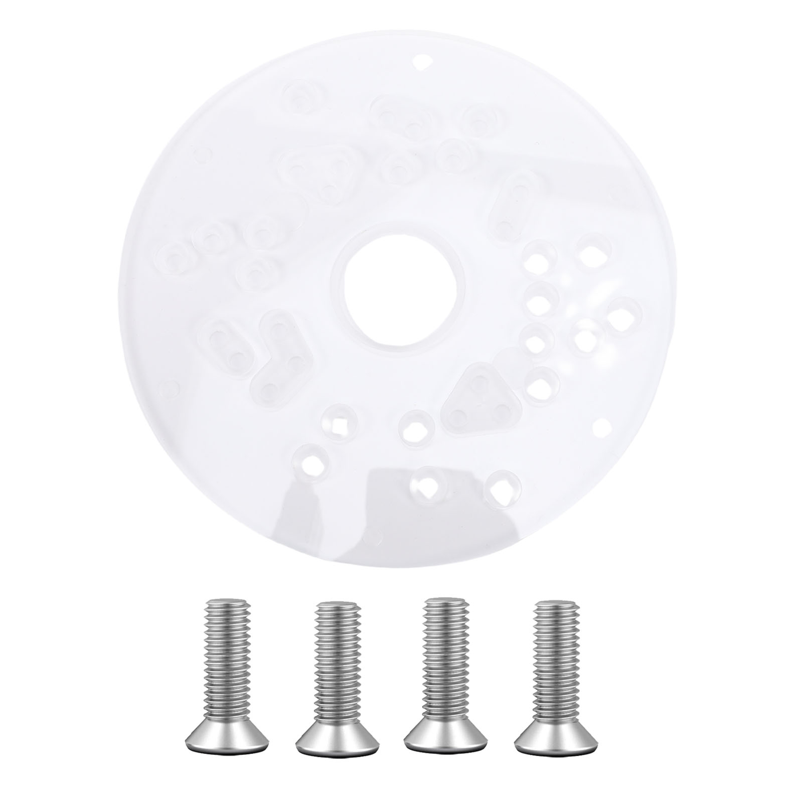 Grundplatte Für Oberfräse, Kompatibel Mit Den Modellen Pr10e Und Pr20evs, Aus Acryl, Durchmesser 14,6 Cm (5 3/4 Zoll), Dicke 6,35 Mm (1/4 Zoll).