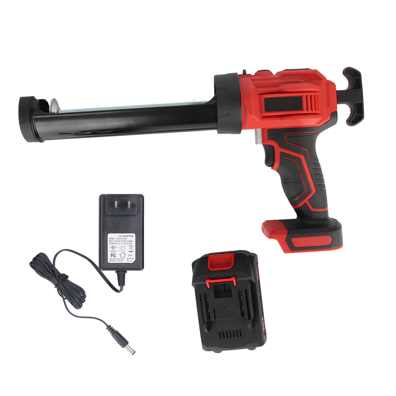 Kabellose Kartuschenpistole, Batteriebetriebene Elektrische Kartuschenpistole Mit Led-licht Für 283 Ml (10 Oz) Kartuschen, 100-240 V Stecker (us-stecker).