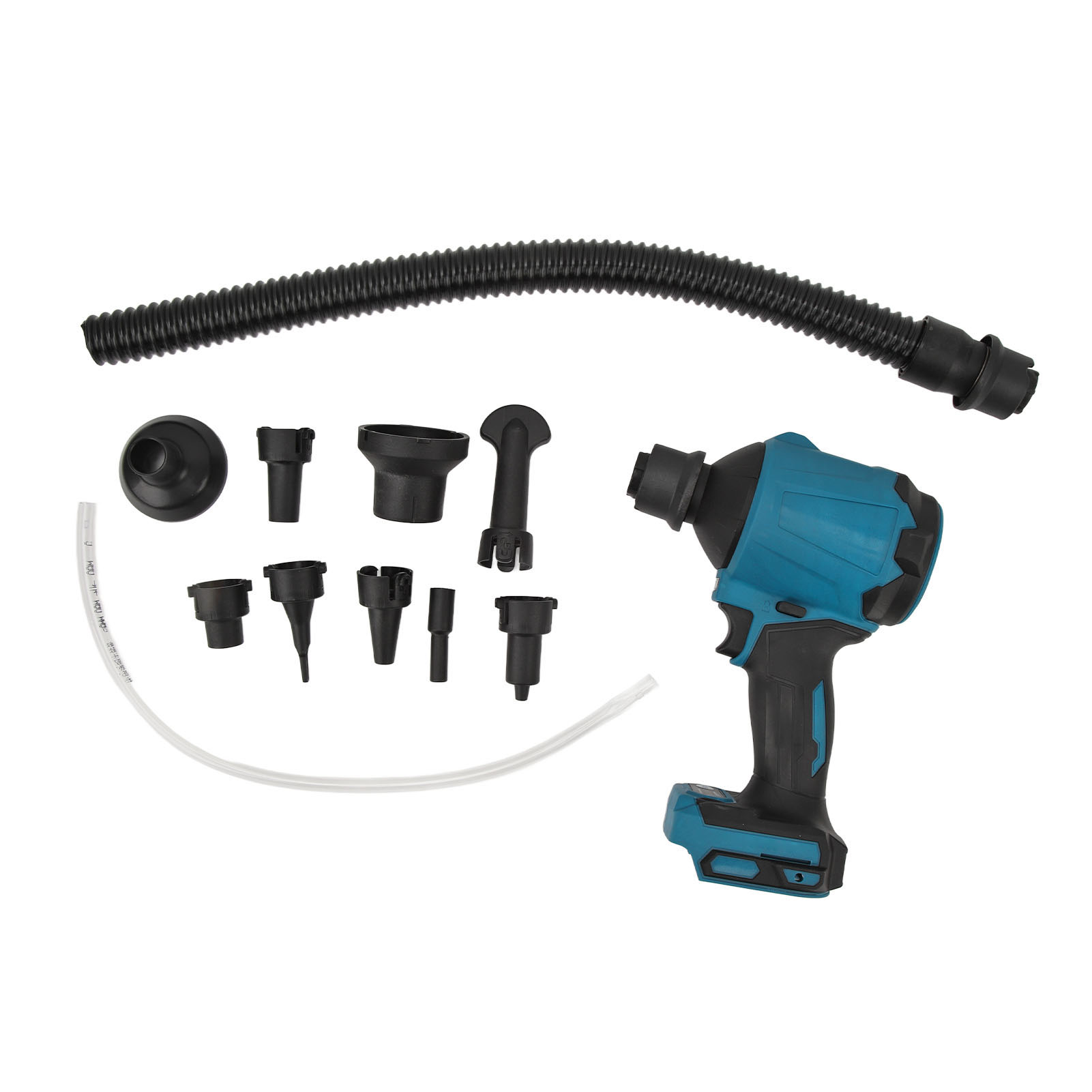 Kabellose Druckluftpistole, Einstellbare Windgeschwindigkeit, Rutschfester Griff, Batteriebetrieben, Mit 7 Düsen Und 2 Schläuchen Für Bl1830