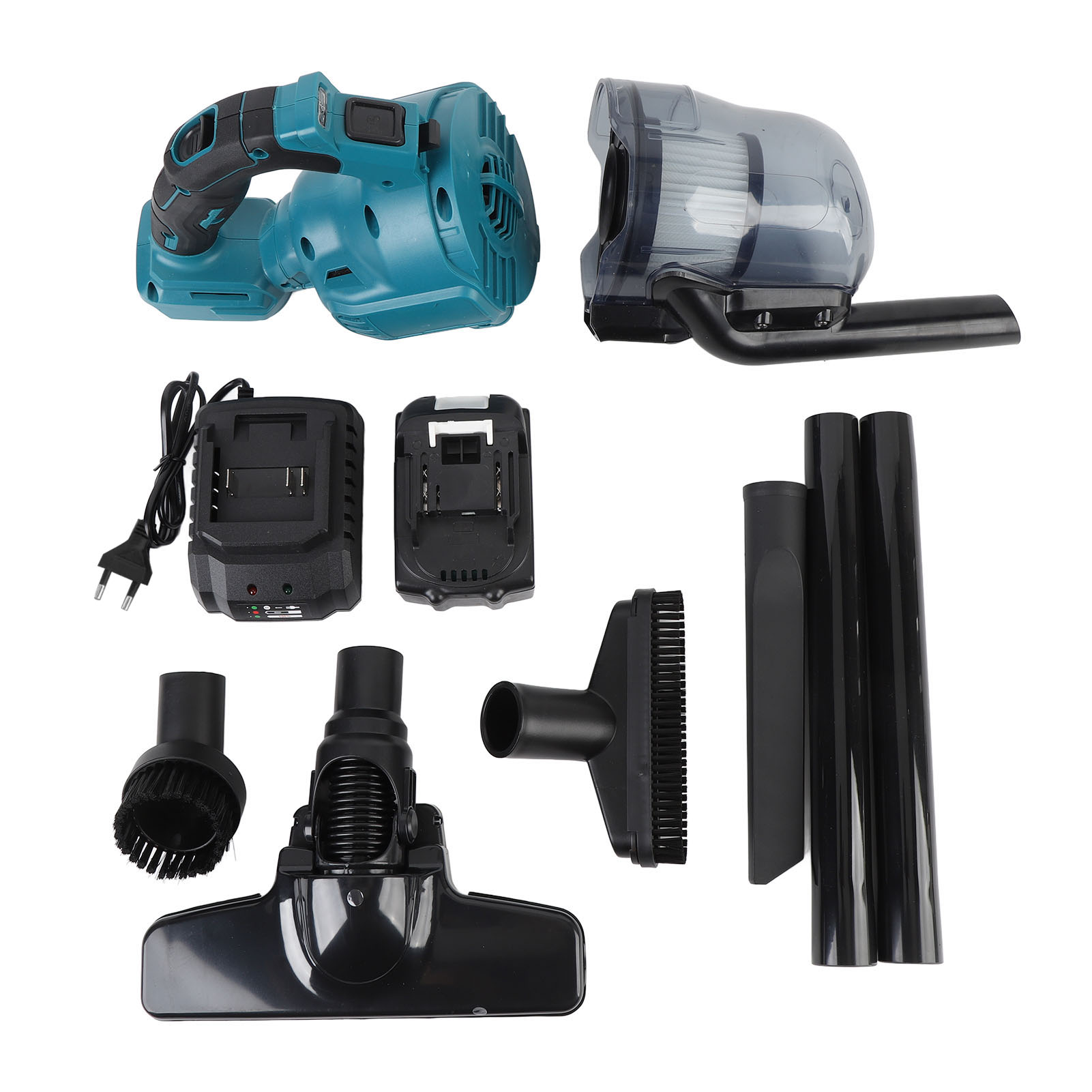 125 Aw Akku-staubsauger, Elektrisches Reinigungsset Für Böden, Teppiche Und Autos, Kompatibel Mit 18v Bl18-serie-akku (eu-stecker).