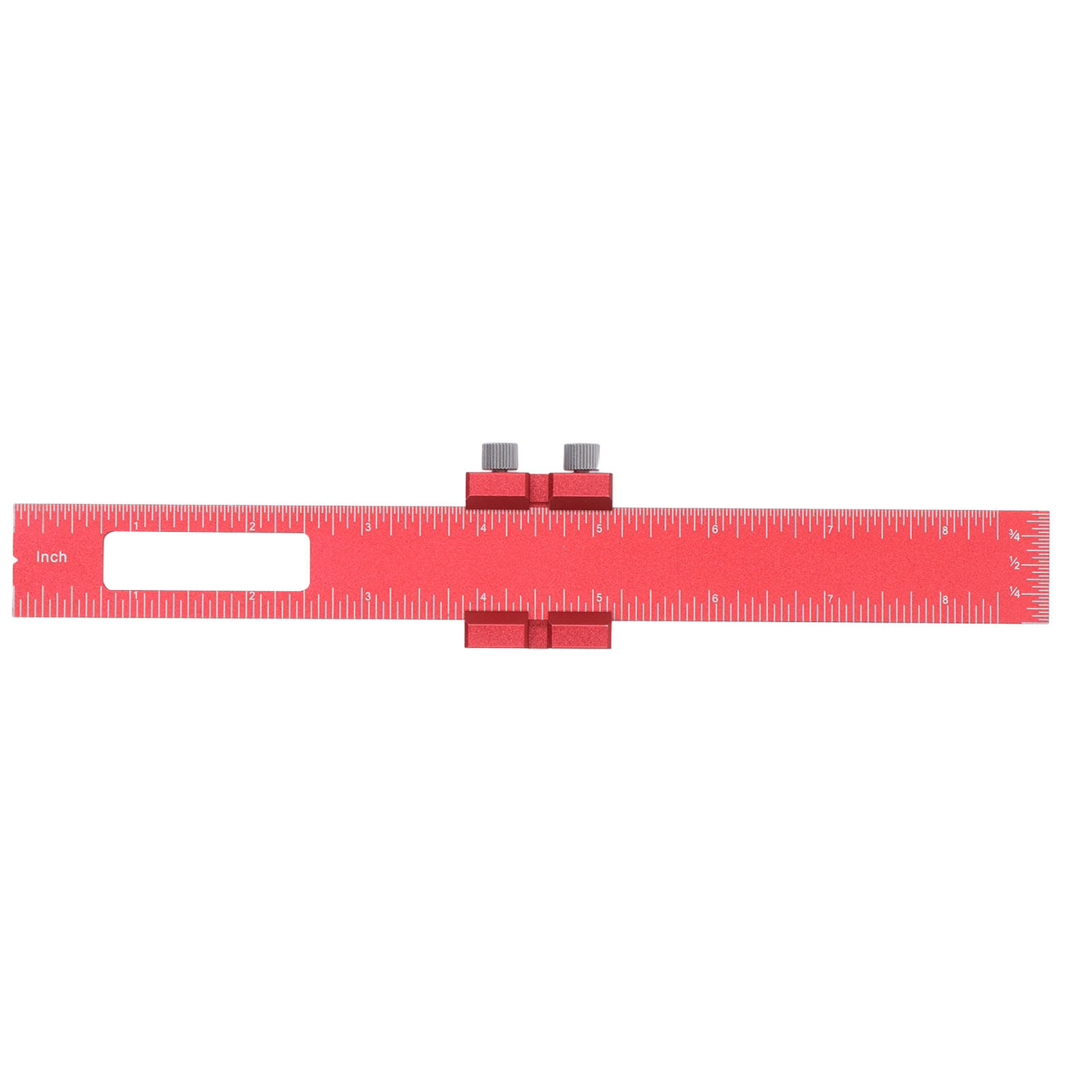 20 Cm (8 Zoll) Multifunktionales Lineal Aus Aluminiumlegierung, Tragbar, Für Holzbearbeitung, Bastelarbeiten Und Heimwerkerprojekte.