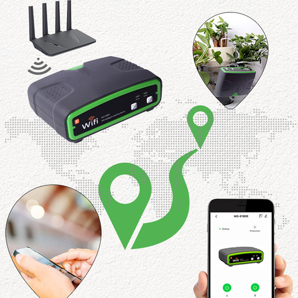 Automatisches Bewässerungssystem Für Zimmerpflanzen, Diy-tropfbewässerungsset Für 20 Topfpflanzen, Mit Fernsteuerung Per App, Programmierbarem Timer Und Präziser Wasserverteilung.