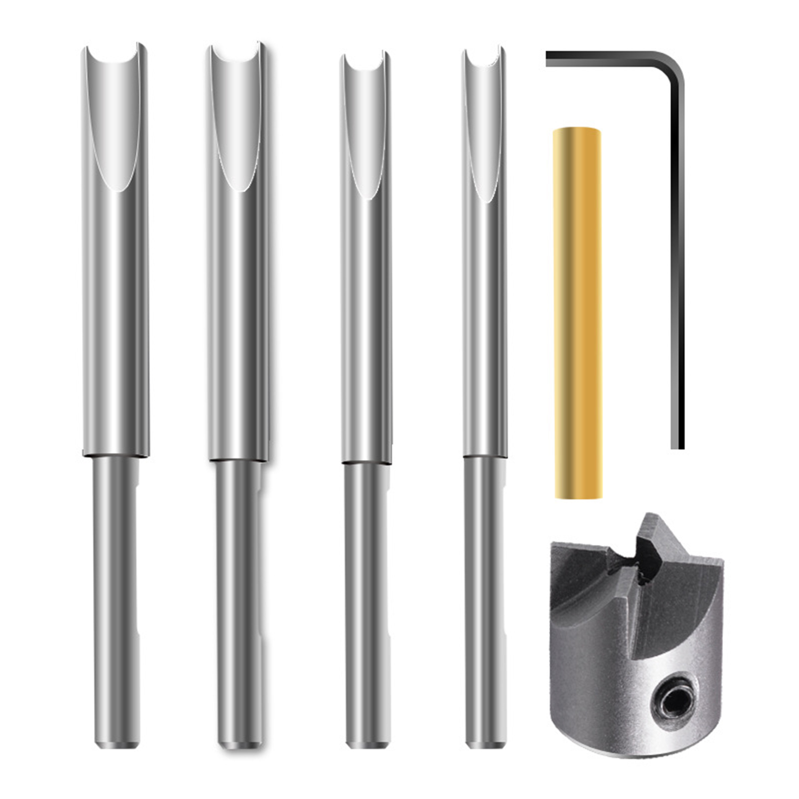 Bleistiftschneidset, Bleistiftschneidsystem, Set Mit 7-mm-, 8-mm-, 3/8-zoll- Und 10-mm-schneidwerkzeugen, Schneidwelle, Schneidkopf, Steckadapter, Innensechskantschlüssel