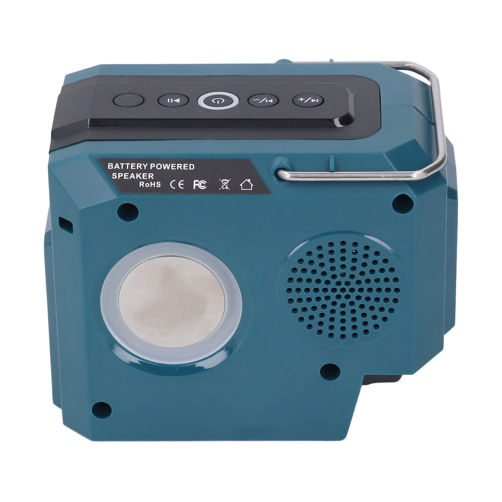 Bt5.3 Akkubetriebener Bluetooth-baustellenlautsprecher Mit Farbigen Led-leuchten Für Bl1815n Bl1830 Bl1840
