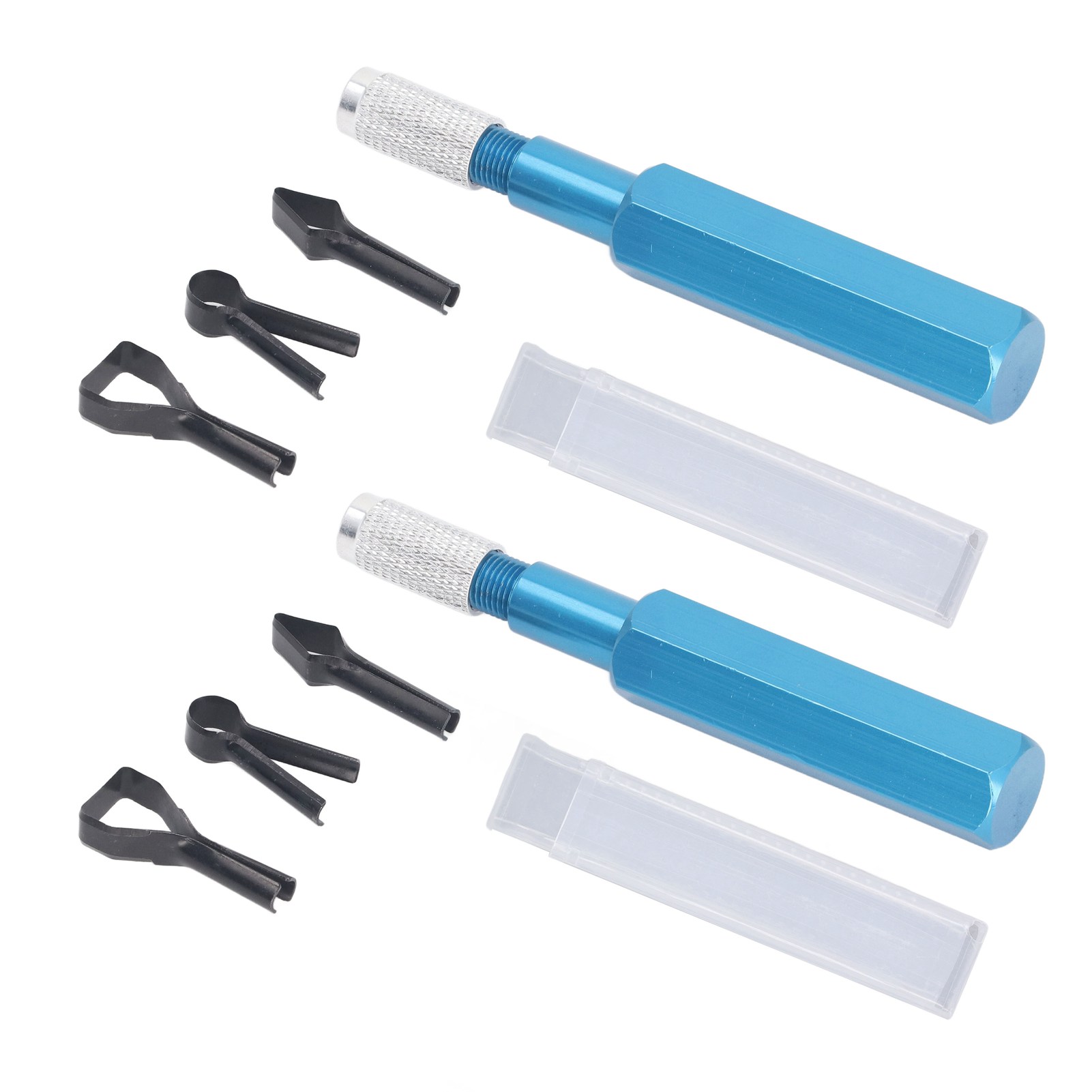 Set Mit 2 Bodenschneidern, 4 Hss-klingen, Griff Aus Aluminiumlegierung, Yin-yang-ecken, Geeignet Zum Trimmen Von Pvc Und Kunststoff