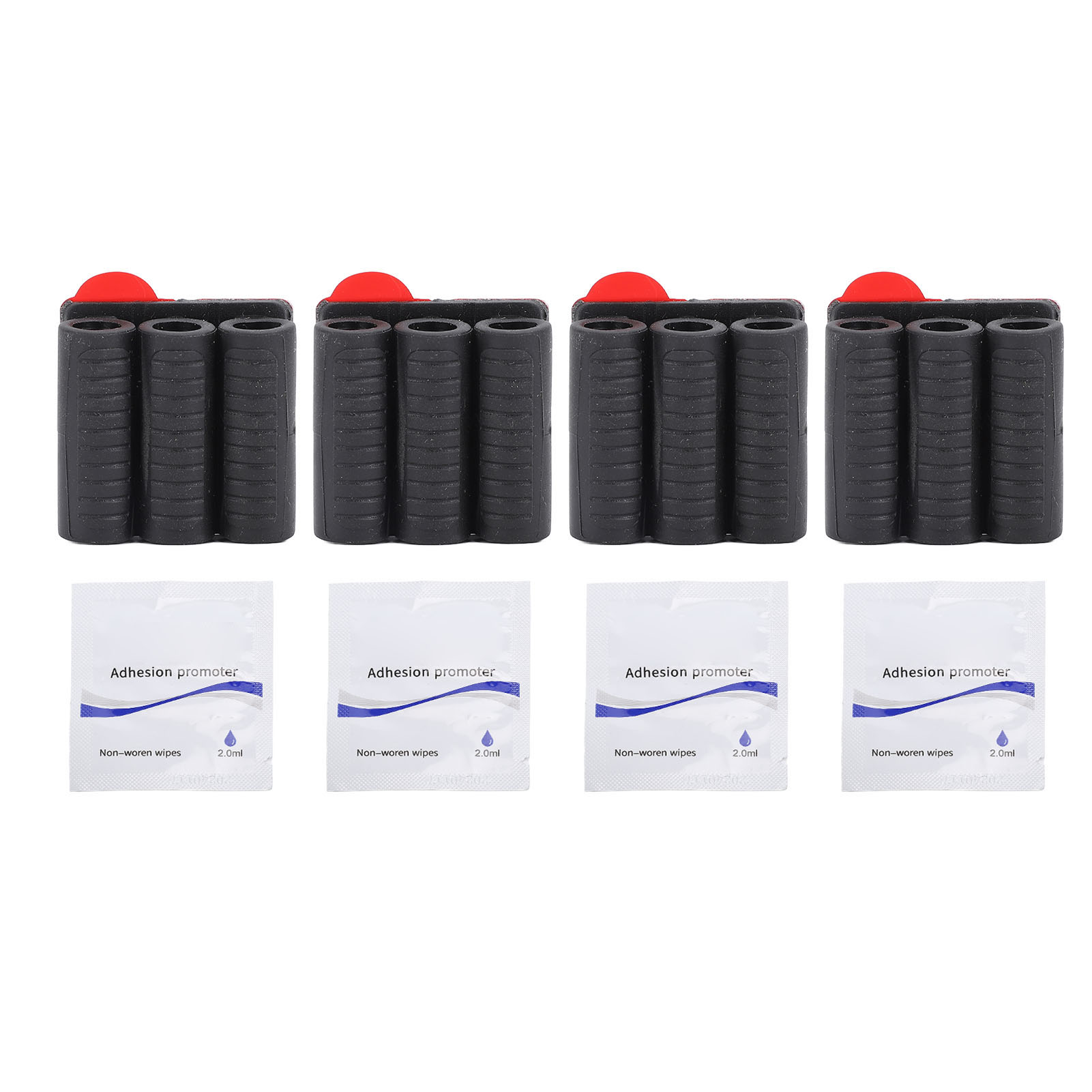 Set Mit 4 1/4-zoll-bithaltern Mit Selbstklebendem Gummigriff Für 1/4-zoll-elektrobohrmaschinen/schraubendreher