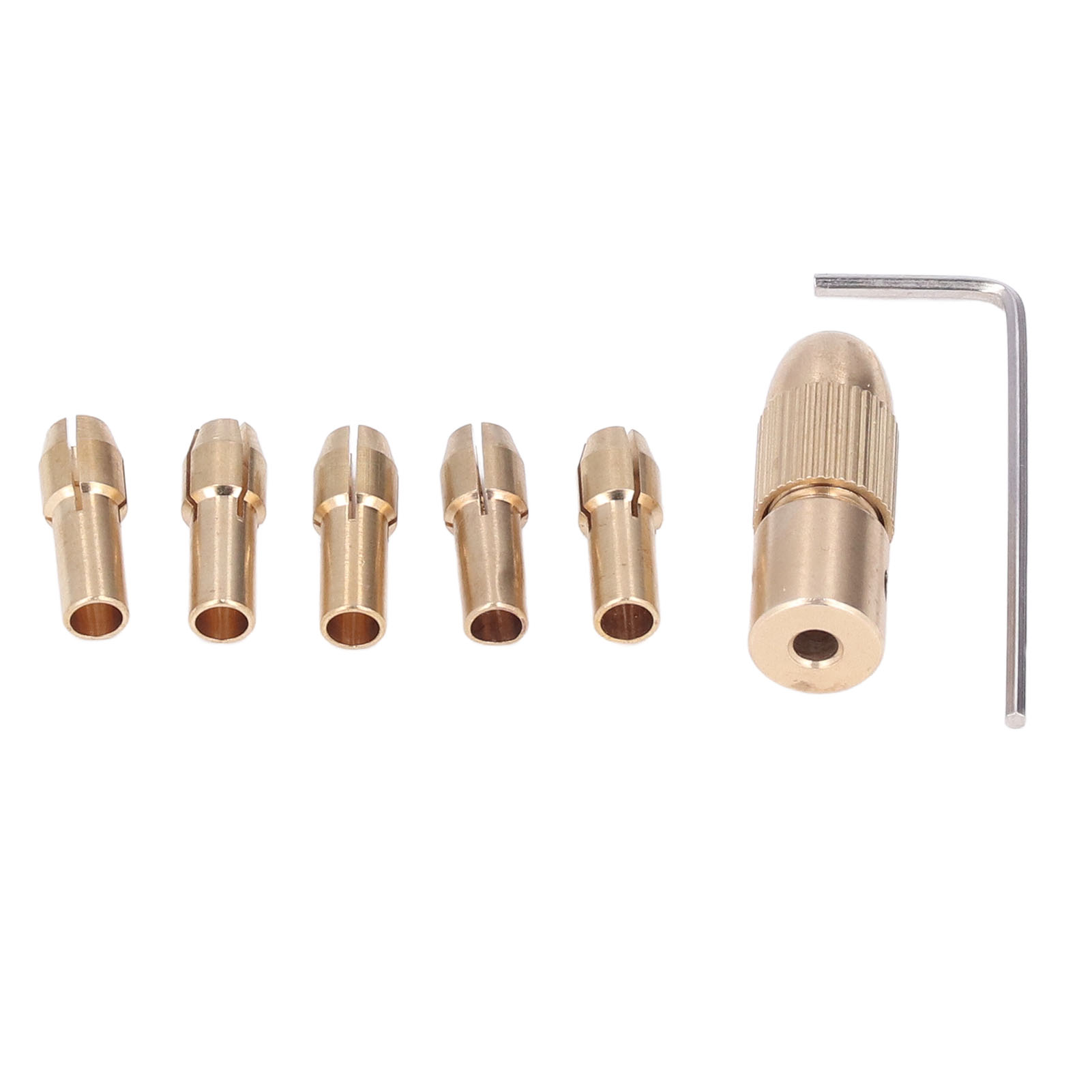 Set Mit 7 Mini-4-backen-messingbohrfuttern Für Mini-elektrobohrmaschinen Und Schleifmaschinen