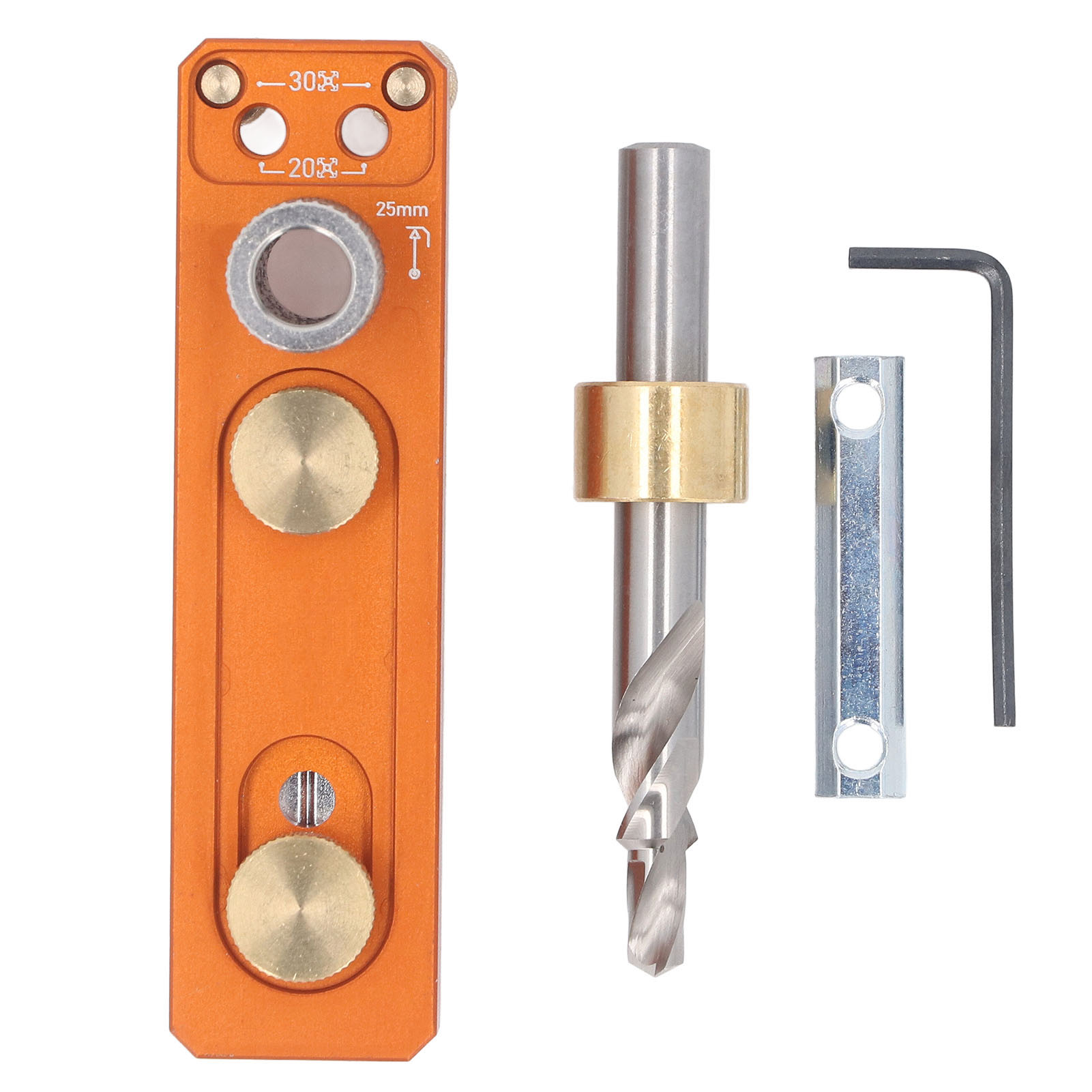 Bohrschablonen-set Für Aluminiumprofile, Einzelne Zugangsbohrung, M6-senkbohrer, 30-20-schieber