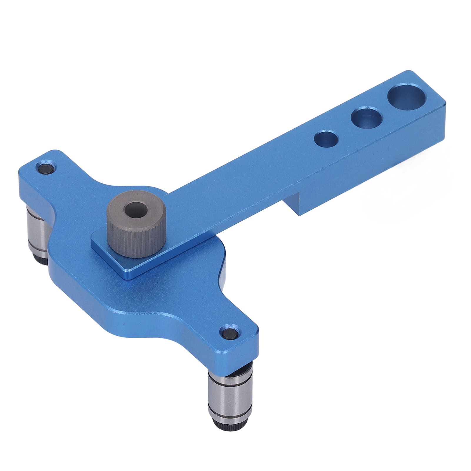 Selbstzentrierende Bohrschablone Aus Aluminiumlegierung, Set Mit 14 Teilen, Inklusive Hss-bohrern Für Die Holzbearbeitung.