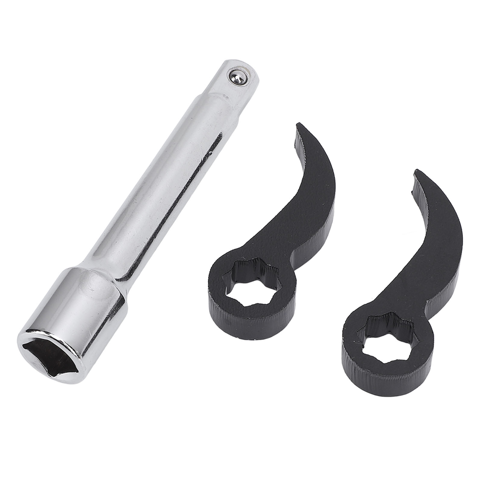 3-teiliges Set Bestehend Aus Einem Hebel, Einem Schraubenschlüssel, Einem Adapter, 65 Mn Stahl, 2 Doppelvierkant-bremssatteladapterköpfen Und Einer 1/2 Zoll Verlängerung.
