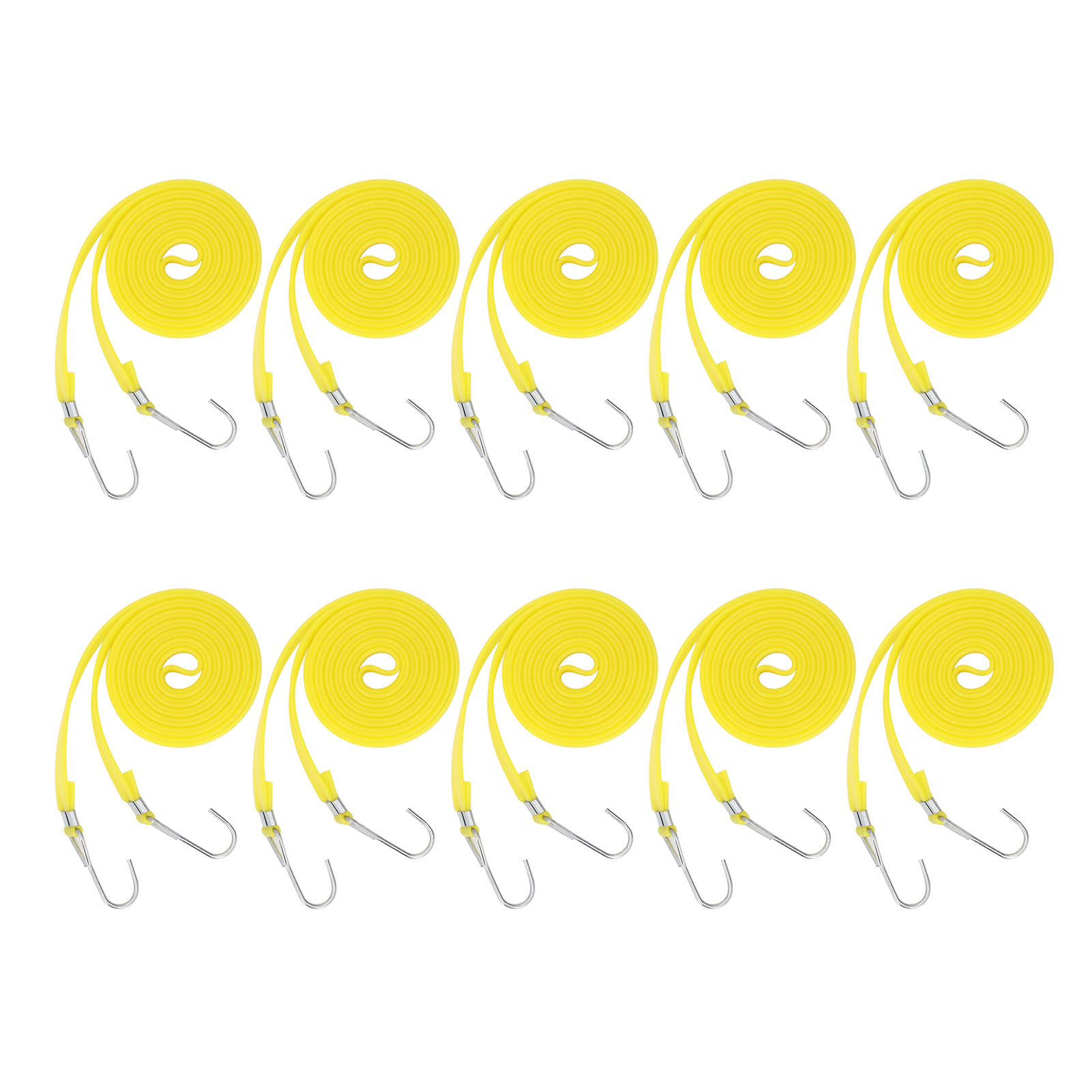 Packung Mit 10 Pep-gummibändern, 2 Cm Breit, Robust, Für Den Transport, Länge 2,5 M / 8,2 Ft.