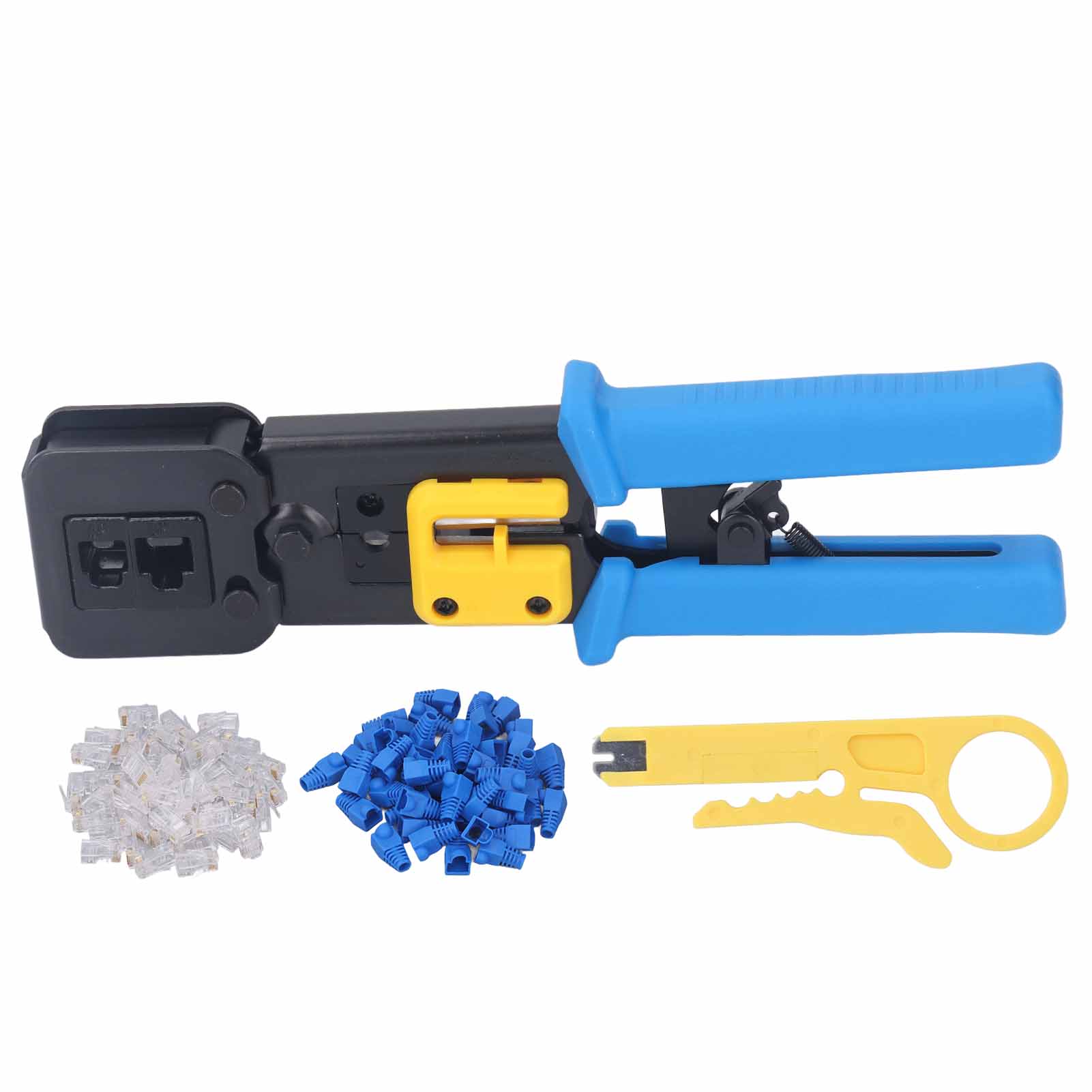 Ratschen-crimpzange Für Netzwerkkabel, Crimpzange Für 8p- Und 6p-rj-stecker
