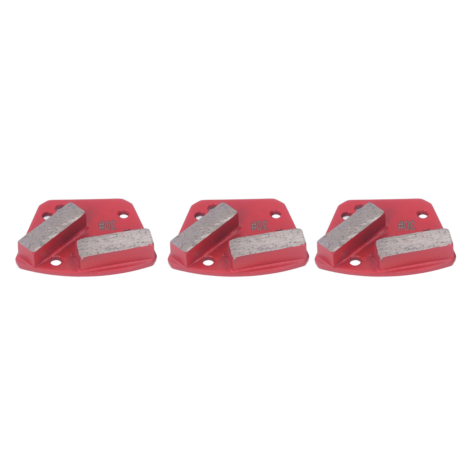 Set Mit 3 Diamantschleifscheiben, Körnung 30, Trapezförmig, Zum Schneiden Von Betonböden, 2 Lange Zähne