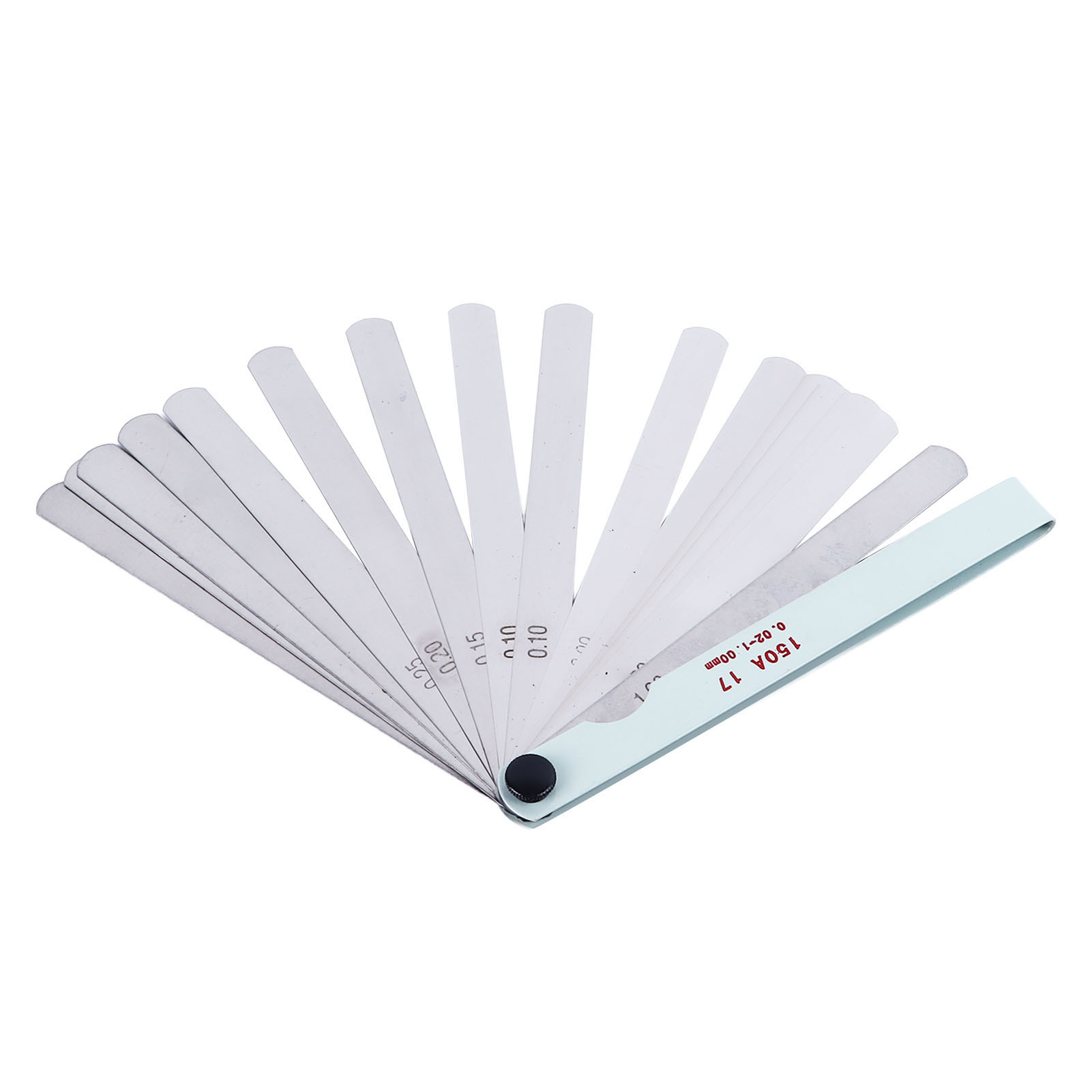 Hochpräzises Metrisches Dickenmessgerät Aus Edelstahl, 0,02 Bis 1,0 Mm, 17 Klingen