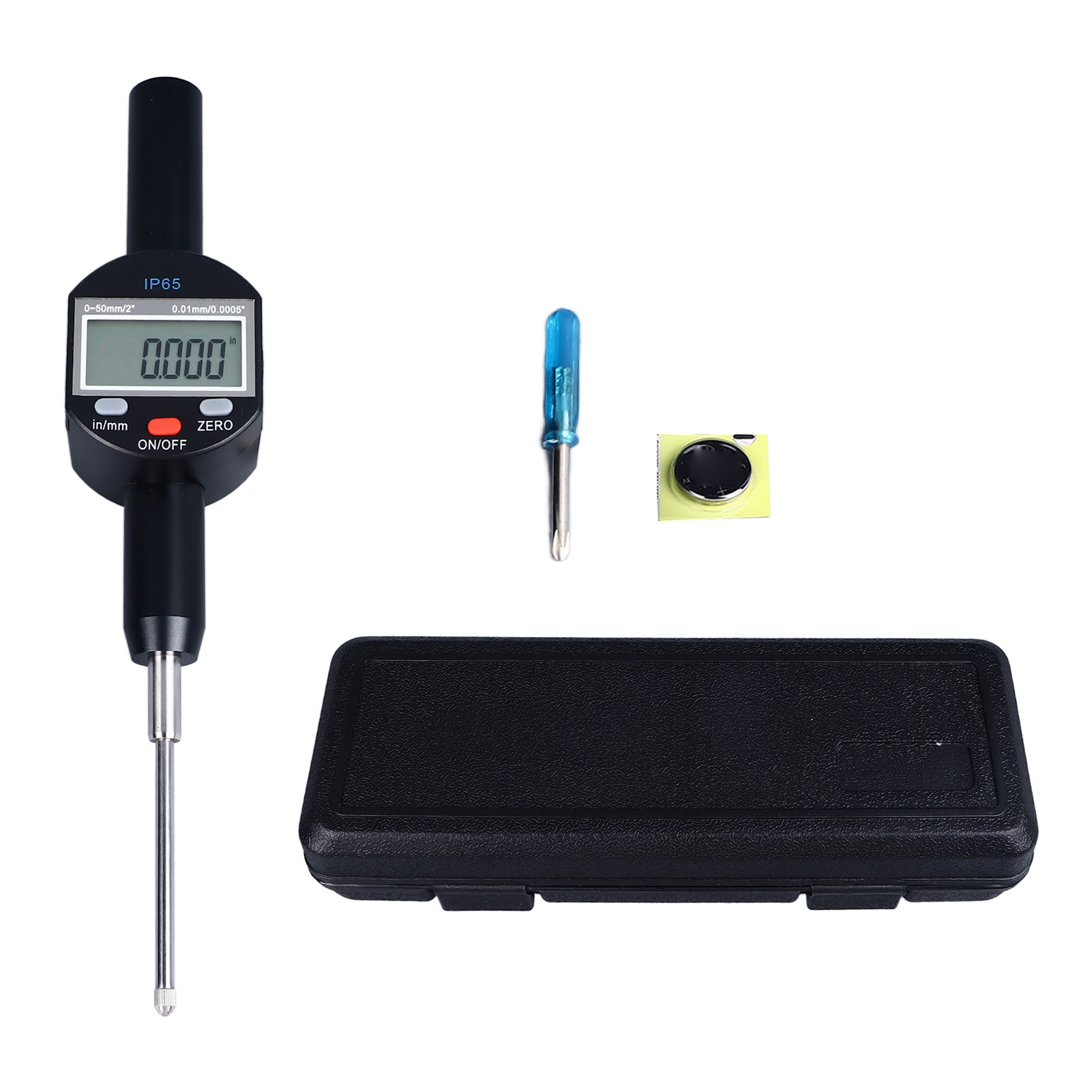 Digitaler Skalenkomparator, Auflösung 0,01 Mm (0,0005 Zoll), Messbereich 0 Bis 50 Mm (2 Zoll), Wasserdicht Nach Ip65, Elektronisches Skalenmessgerät.