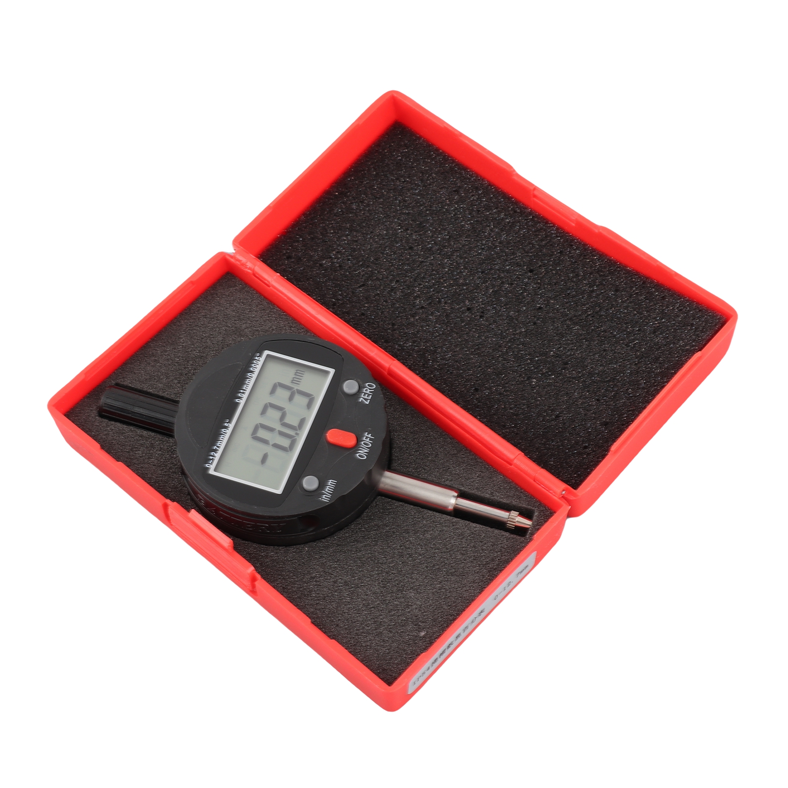 Elektronische Digitale Messuhr, Messgerät, Schutzart Ip54 (wasserdicht), Messbereich 0–12,7 Mm, Auflösung 0,01 Mm