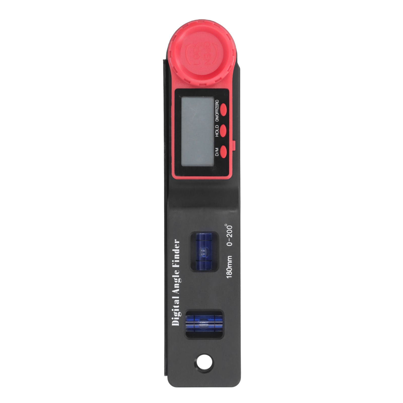 2-in-1 Mini-digitalwinkelmesser Mit Blauer Wasserwaage, Lcd-display Und Messschieber Für Die Holzbearbeitung
