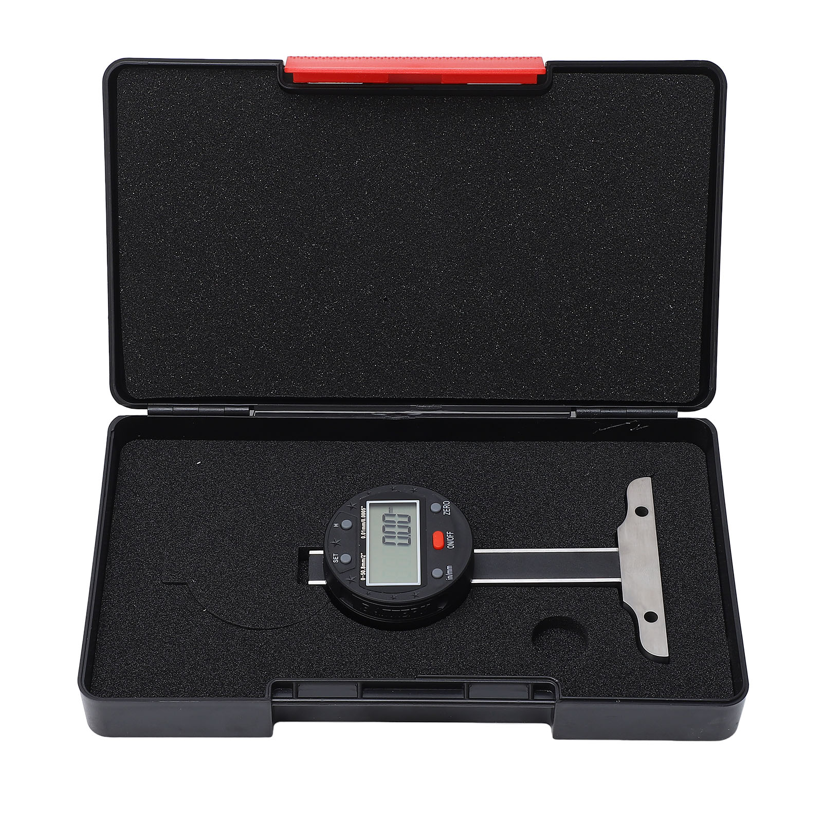 Digitales Tiefenmessgerät, Messbereich 0-50,8 Mm (0-2 Zoll), Genauigkeit 0,01 Mm (0,0005 Zoll), Lcd-bildschirm, Usb-anschluss.
