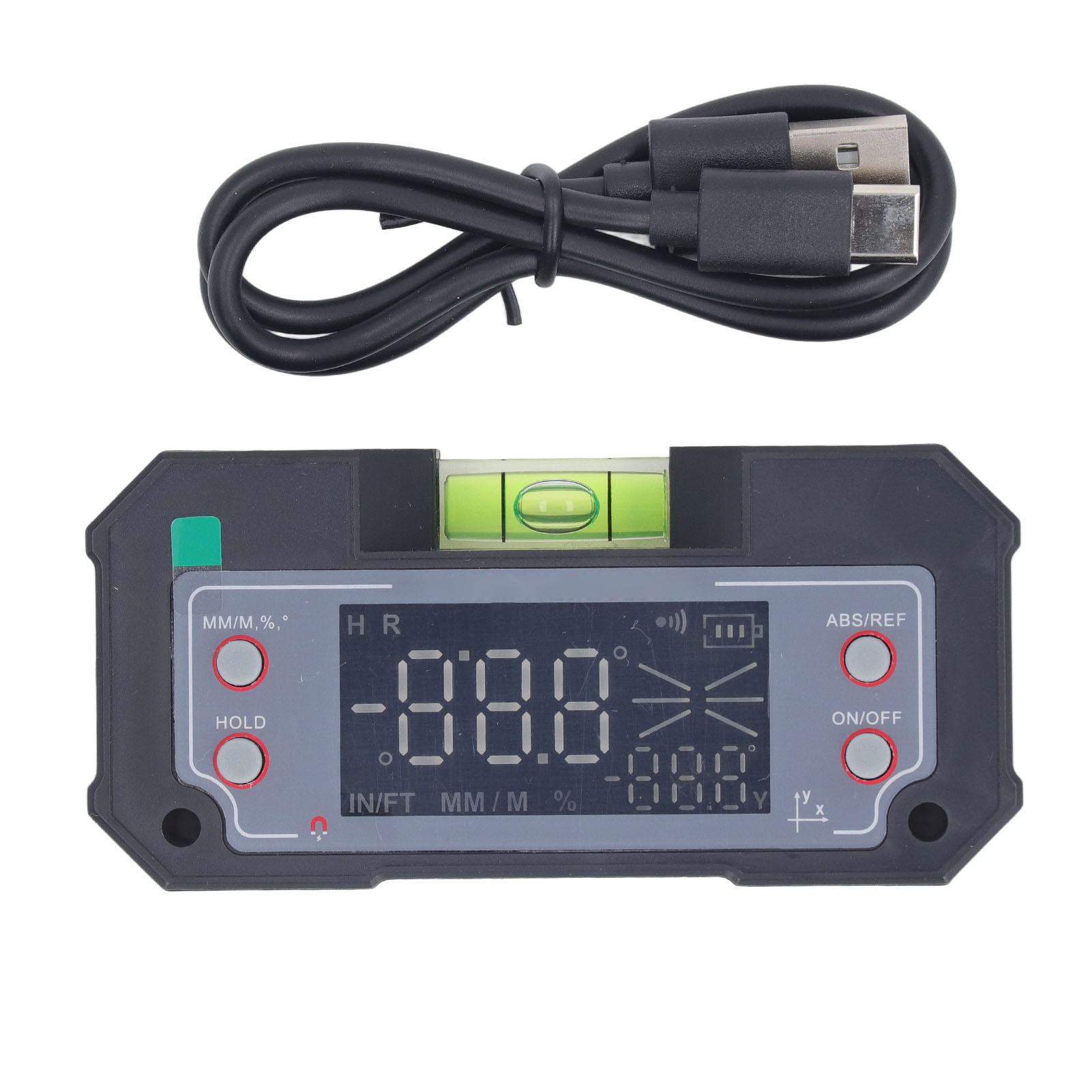 Digitaler Winkelmesser, Magnetische Wasserwaage, Winkelmesser, Neigungsmesser, 4 X 90-grad-messwerkzeug