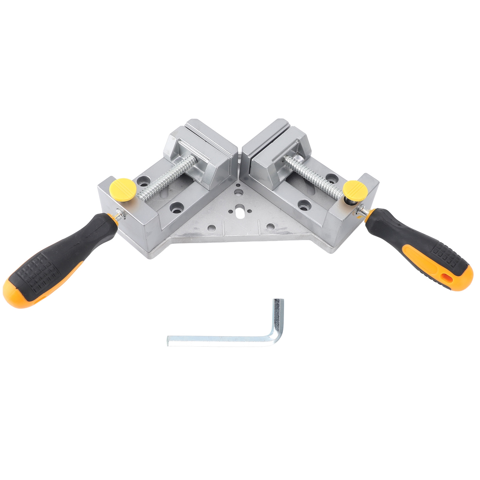 Doppelgriff-eckzwinge Für Holz, 90° Rechter Winkel, Schnellverschluss, Abnehmbar, Aus Aluminium-druckgusslegierung.