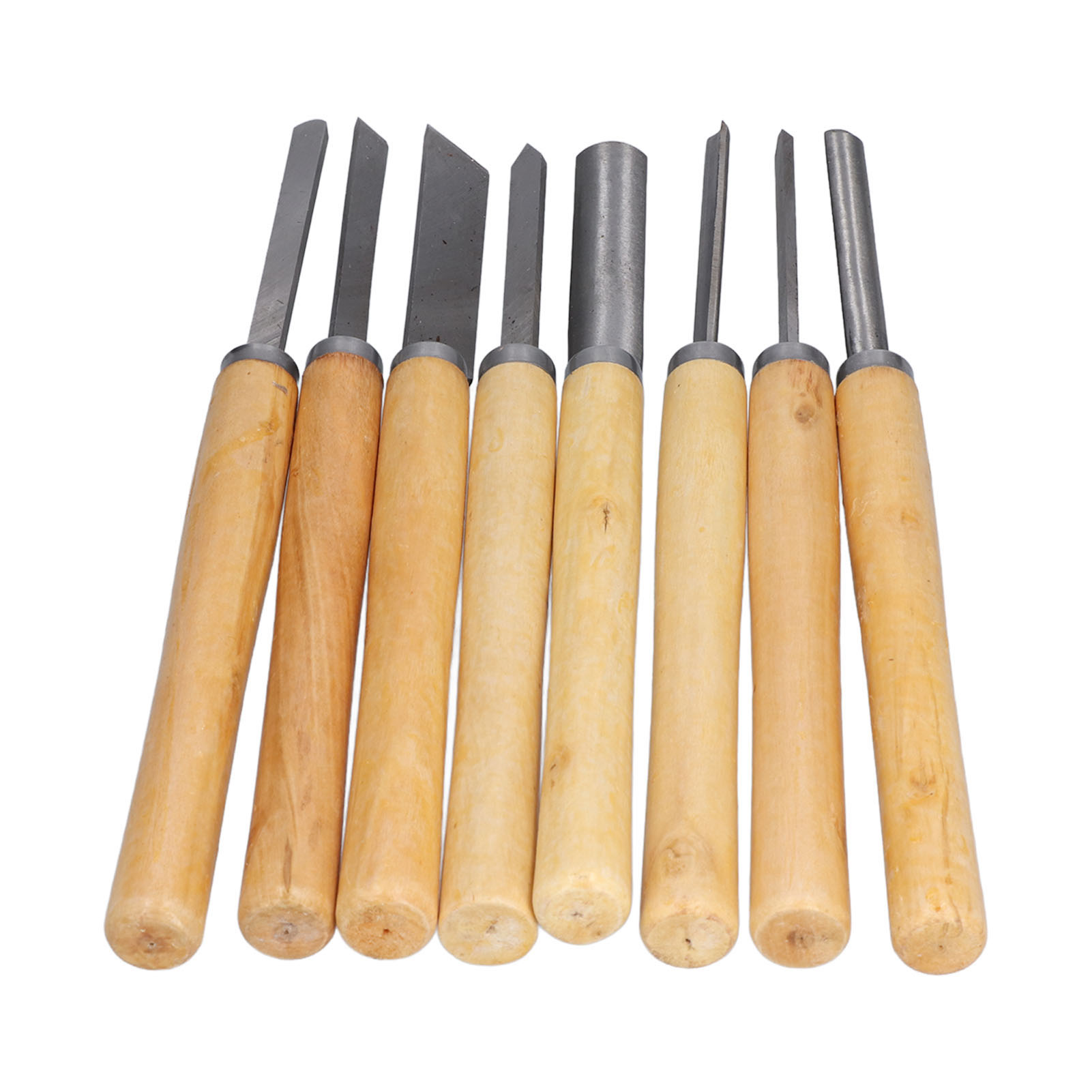 Set Mit 8 Hhs-holzmeißeln Zum Nuten Und Spalten, Holzschnitzzubehör