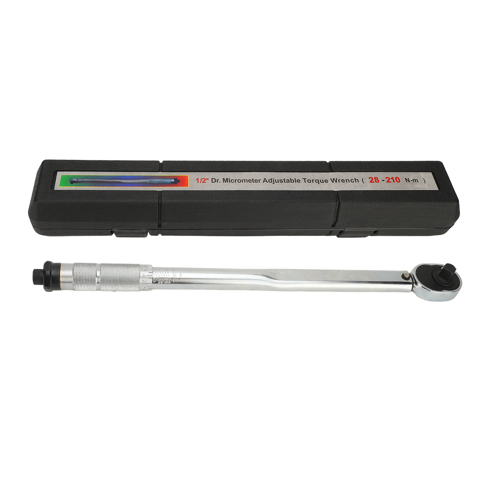 Hascrome 1/2" Drehmomentschlüssel, Einstellbar, 28-210 Nm, 20 Kg, Professionelles Kfz-reparaturwerkzeug