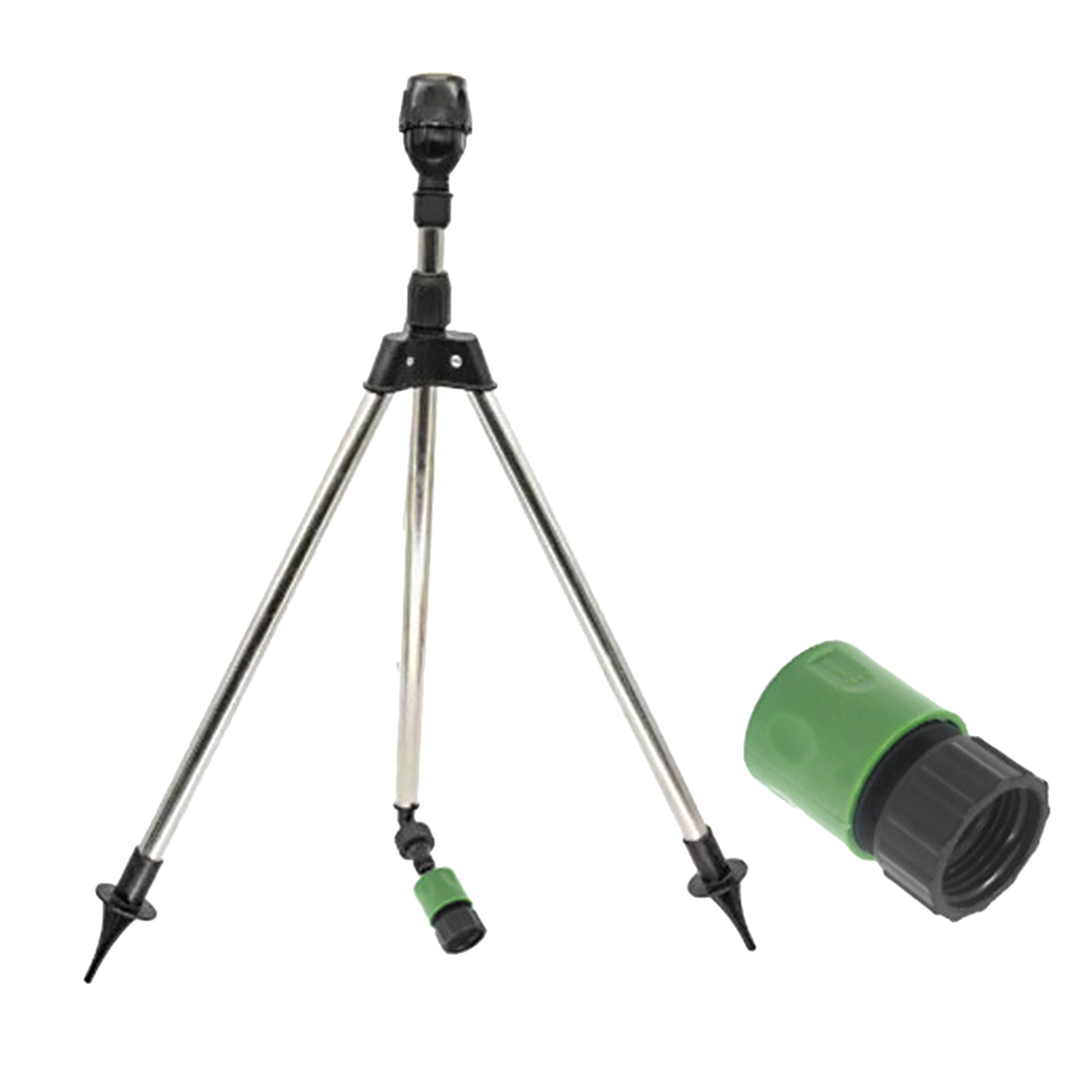 Drehbarer Dreibein-gartensprenger, 360°-bewässerung Einer Großen Fläche, Automatische Rotationsbewässerung, Teleskopständer, Verstellbarer Gartensprenger